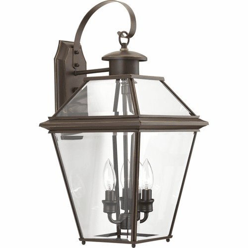 Progress Burlington 3-LT Outdoor Large Wall Lantern - Antique Bronze - P6617-20