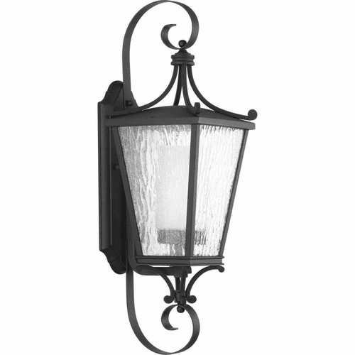 Progress Cadence 1-Light 100W Wall Lantern - Black - P6627-31MD