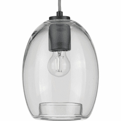 Progress Caisson 1-Light 60W Mini-Pendant - Graphite - P500159-143