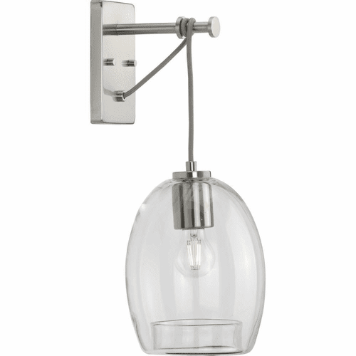 Progress Caisson 1-Light 60W Wall Bracket - Brushed Nickel - P300215-009