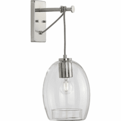 Progress Caisson 1-Light 60W Wall Bracket - Brushed Nickel - P300215-009