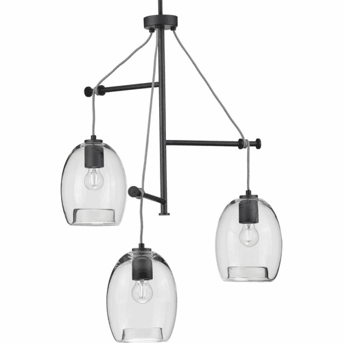 Progress Caisson 3-Light 60W Pendant - Graphite - P500160-143