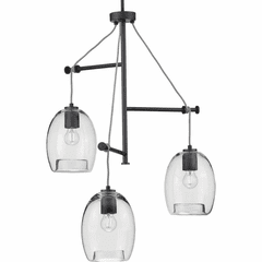 Progress Caisson 3-Light 60W Pendant - Graphite - P500160-143