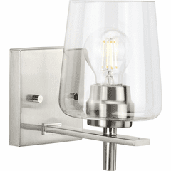 Progress Calais 1-LT Bath Vanity Light - Brushed Nickel - P300360-009