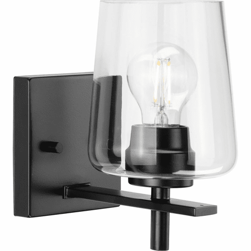 Progress Calais 1-LT Bath Vanity Light - Matte Black - P300360-31M
