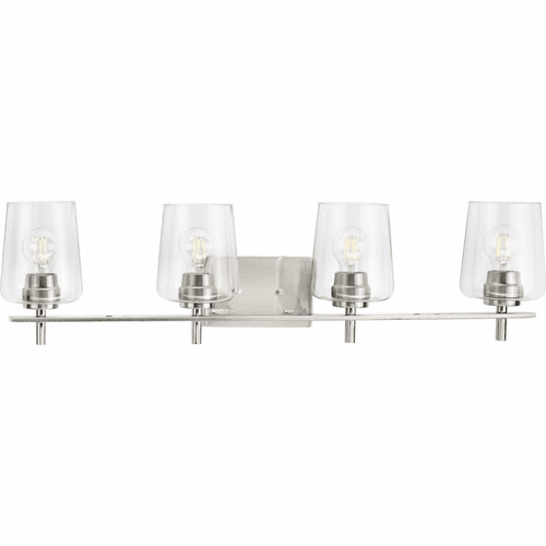 Progress Calais 4-LT Bath Vanity Light - Brushed Nickel - P300363-009