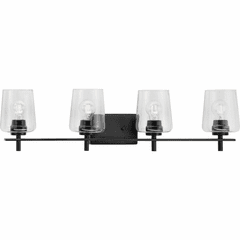 Progress Calais 4-LT Bath Vanity Light - Matte Black - P300363-31M