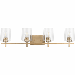 Progress Calais 4-LT Bath Vanity Light - Vintage Brass - P300363-163