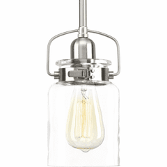 Progress Calhoun Collection 1-LT Mini-Pendant - Brushed Nickel - P500055-009