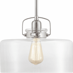 Progress Calhoun Collection 1-LT Pendant - Brushed Nickel - P500152-009