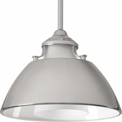 Progress Carbon Collection 1-LT Pendant - Polished Nickel - P500013-104