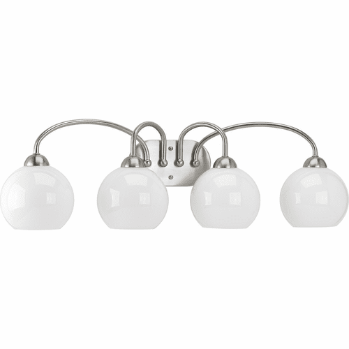 Progress Carisa Collection 4-LT Bath Vanity - Brushed Nickel - P300087-009