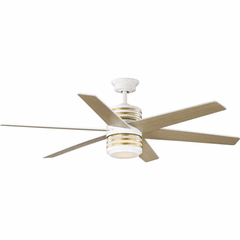Progress Carrollwood 56" 1-LT Ceiling Fan - White - P250074-030-30