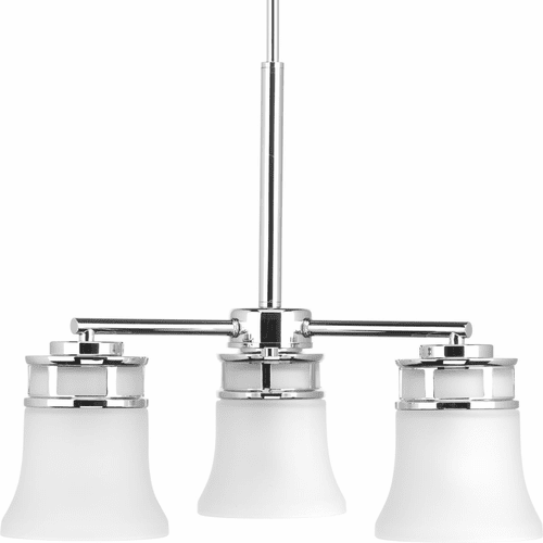 Progress Cascadia Collection 3-LT Chandelier - Polished Chrome - P4612-15