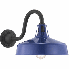 Progress Cedar Springs 1-LT Outdoor X-Large Wall Lantern - Navy - P560091-091