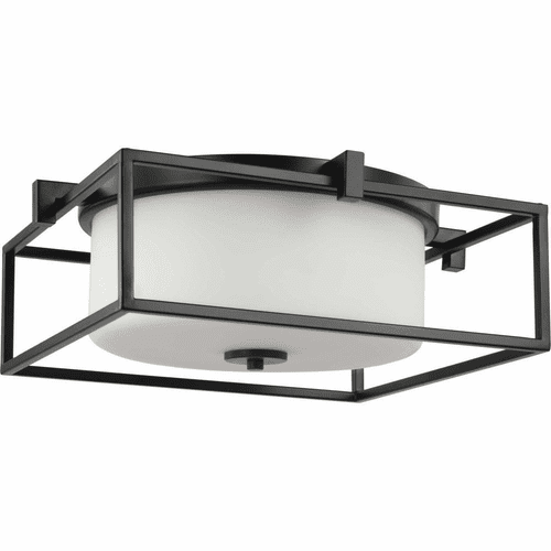 Progress Chadwick 2-Light 60W Flush Mount - Black - P350171-031