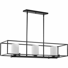 Progress Chadwick 3-Light 100W Chandelier - Black - P400225-031