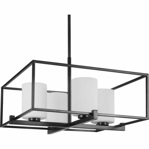 Progress Chadwick 4-Light 100W Chandelier - Black - P400226-031