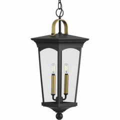 Progress Chatsworth 3-Light 60W Hanging Lantern - Black - P550067-031