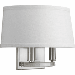 Progress Cherish Collection 2-LT Wall Sconce - Brushed Nickel - P7172-09 Progress Cherish Collection 2-LT Wall Sconce - Brushed Nickel - P7172-09