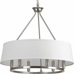 Progress Cherish Collection 6-LT Chandelier - Brushed Nickel - P4618-09 Progress Cherish Collection 6-LT Chandelier - Brushed Nickel - P4618-09