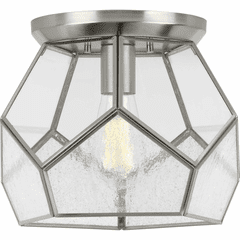Progress Cinq 1-Light 100W Flush Mount - Brushed Nickel - P3868-09