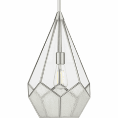 Progress Cinq 1-Light 100W Pendant - Brushed Nickel - P5319-09