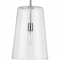 Progress Clarion 1-Light 60W Pendant - Polished Nickel - P500242-104