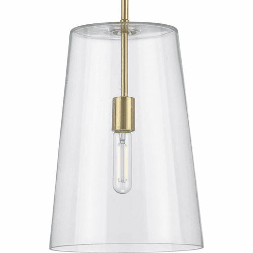 Progress Clarion 1-Light 60W Pendant - Satin Brass - P500242-012