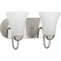 Progress Classic Collection 2-LT Bath Vanity - Brushed Nickel - P300234-009