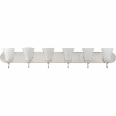 Progress Classic Collection 6-LT Bath Vanity - Brushed Nickel - P300238-009