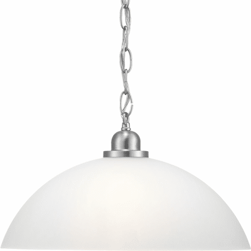 Progress Classic Dome Pendant 1-LT Pendant - Brushed Nickel - P500149-009
