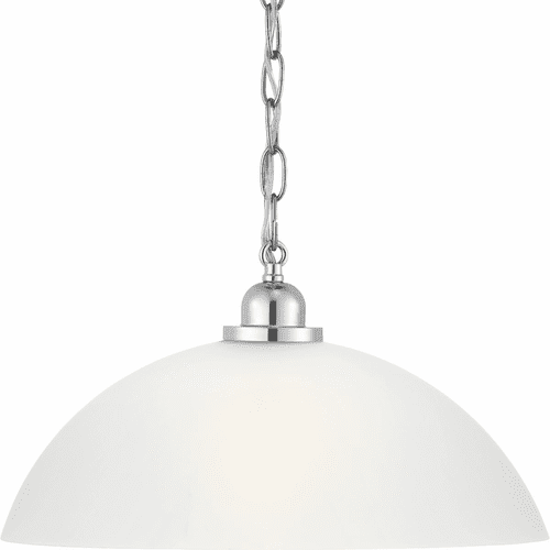 Progress Classic Dome Pendant 1-LT Pendant - Polished Chrome - P500149-015