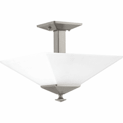 Progress Clifton Heights 12-3/4" 2-LT Semi-Flush - Brushed Nickel - P350107-009