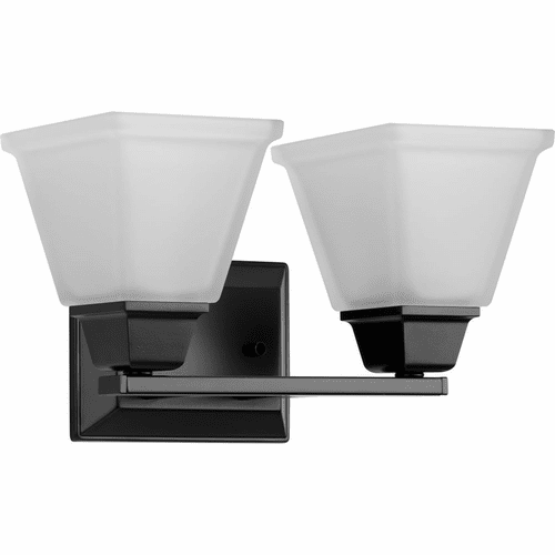 Progress Clifton Heights 2-LT Bath Vanity Light - Matte Black - P300159-31M