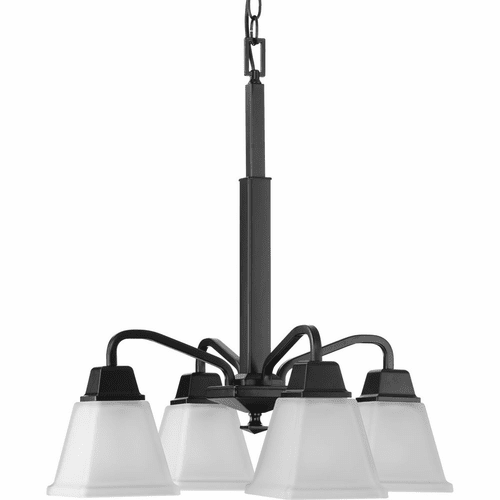 Progress Clifton Heights 4-LT Chandelier - Matte Black - P400118-31M