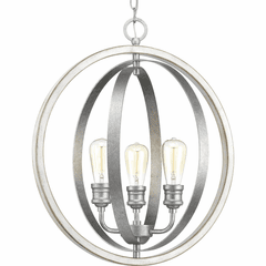 Progress Conestee Collection 3-LT Pendant - Galvanized Finish - P500093-141