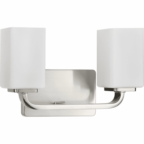 Progress Cowan 2-LT Bath Vanity Light - Brushed Nickel - P300369-009