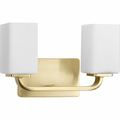 Progress Cowan 2-LT Bath Vanity Light - Satin Brass - P300369-012