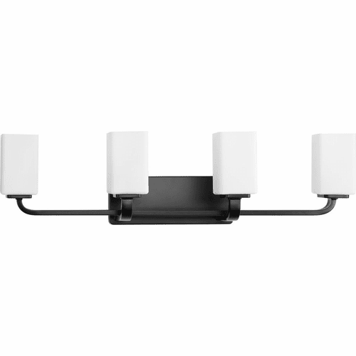 Progress Cowan 4-LT Bath Vanity Light - Matte Black - P300371-31M