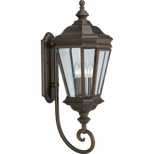 Progress Crawford 3-LT Outdoor Wall Lantern - Oil Rubbed Bronze - P5672-108