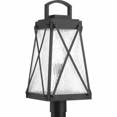 Progress Creighton 1-LT Outdoor Post Lantern - Black - P540009-031