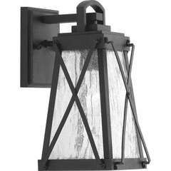 Progress Creighton 1-LT Outdoor Small Wall-Lantern - Black - P560031-031