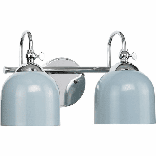 Progress Dalton 2-LT Bath Vanity Light - Polished Chrome - P300382-015