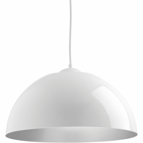 Progress Dome Collection 1-LT LED Pendant - White - P5341-3030K9
