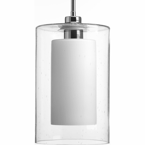 Progress Double Glass Collection 1-LT Pendant - Polished Chrome - P500019-015