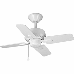 Progress Drift Collection 32" Four-Blade Ceiling Fan - White - P250008-030 Progress Drift Collection 32" Four-Blade Ceiling Fan - White - P250008-030