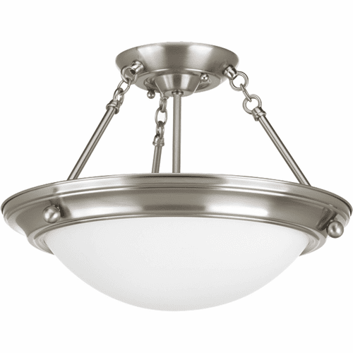 Progress Eclipse 2-LT 15-1/4" Close-to-Ceiling - Brushed Nickel - P3567-09