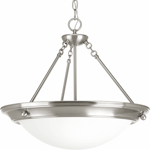 Progress Eclipse Collection 3-LT 19-3/8" Pendant - Brushed Nickel - P3573-09