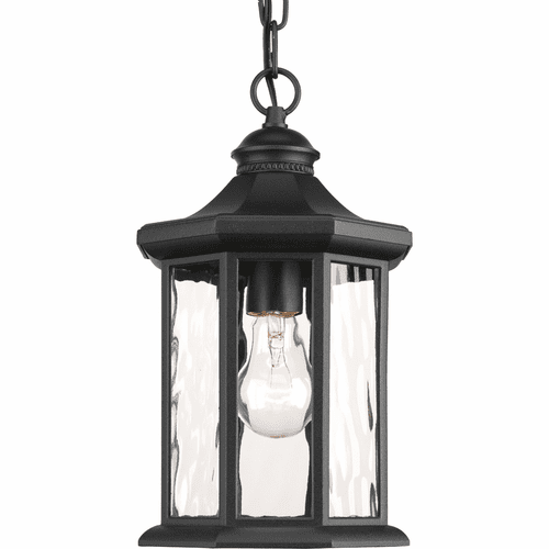 Progress Edition 1-LT Outdoor Hanging Lantern - Black - P6529-31